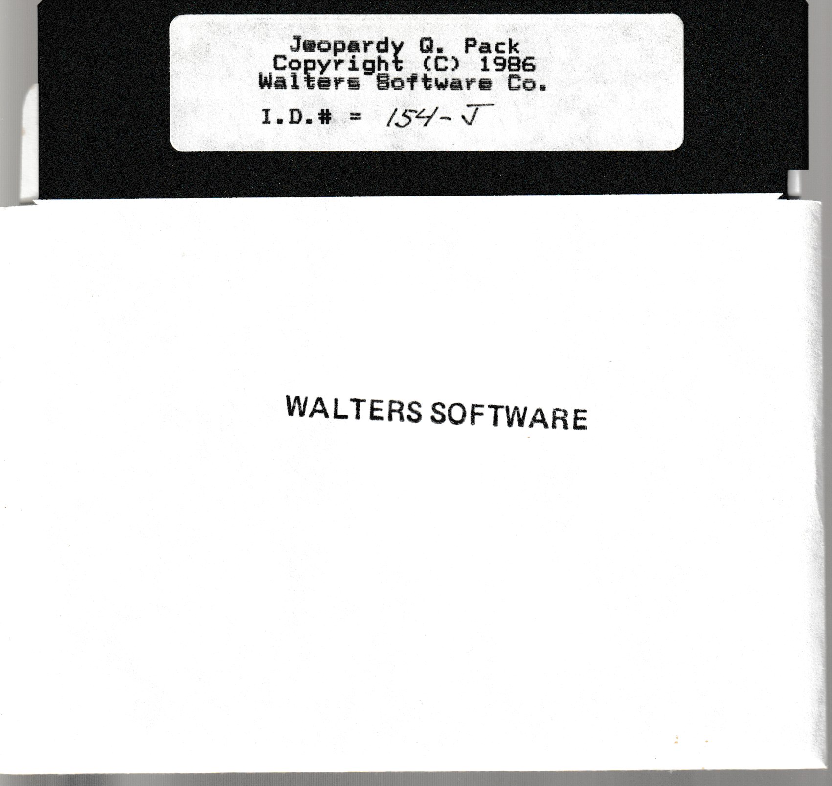JEOPARDY Question Pack Floppy Disk